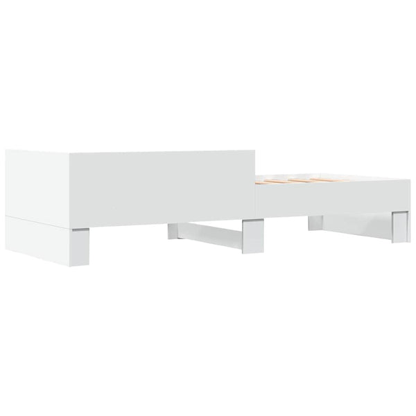 vidaXL Bed Frame White 90x190 cm Engineered Wood