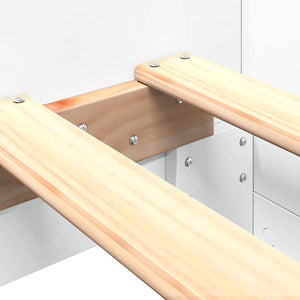 vidaXL Bed Frame White 90x190 cm Engineered Wood