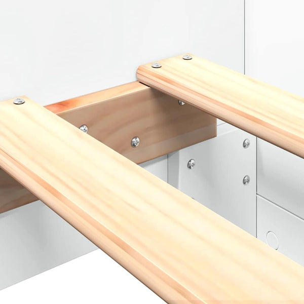 vidaXL Bed Frame White 90x190 cm Engineered Wood