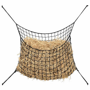 vidaXL Hay Nets 2 pcs. Rectangular Black 200x120 cm PP