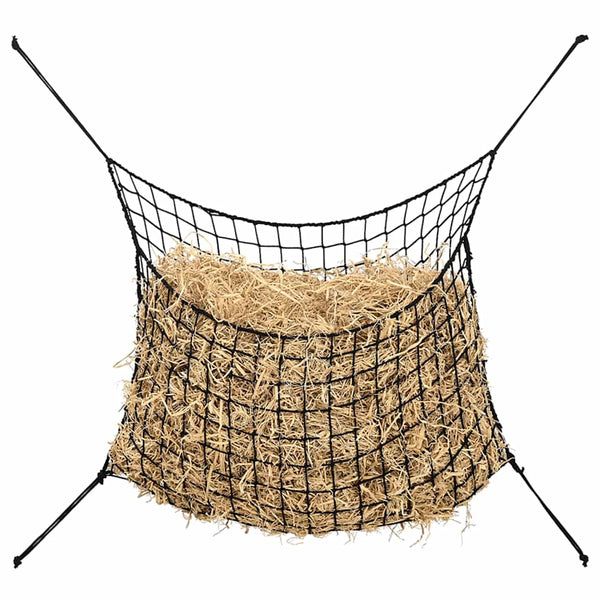 vidaXL Hay Nets 2 pcs. Rectangular Black 200x120 cm PP