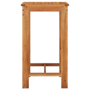 vidaXL 3-piece Garden Bar Set Black Solid Acacia Wood and Poly Rattan