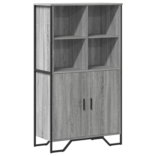 vidaXL Highboard Grey Sonoma 79.5x35.5x137.5 cm Engineered Wood