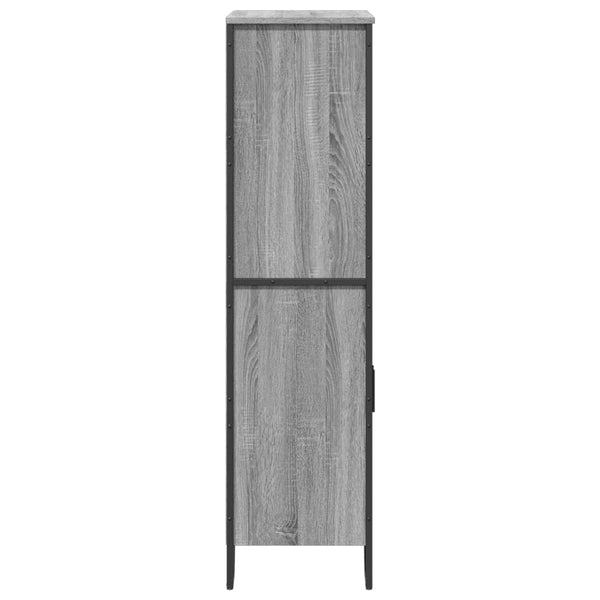 vidaXL Highboard Grey Sonoma 79.5x35.5x137.5 cm Engineered Wood