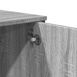 vidaXL Highboard Grey Sonoma 79.5x35.5x137.5 cm Engineered Wood