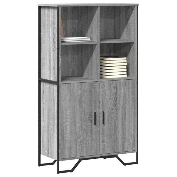 vidaXL Highboard Grey Sonoma 79.5x35.5x137.5 cm Engineered Wood