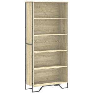 vidaXL Bookcase Sonoma Oak 80x31x169 cm Engineered Wood