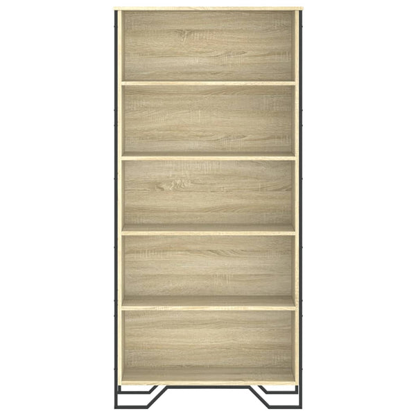 vidaXL Bookcase Sonoma Oak 80x31x169 cm Engineered Wood