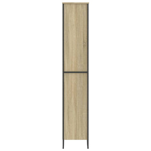 vidaXL Bookcase Sonoma Oak 80x31x169 cm Engineered Wood