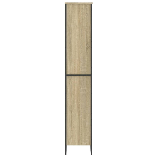 vidaXL Bookcase Sonoma Oak 80x31x169 cm Engineered Wood