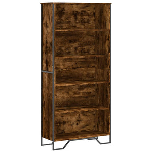 vidaXL Bookshelf Smoked Oak 80x31x169 cm Engineered Wood