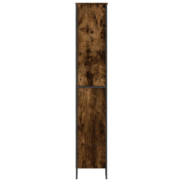 vidaXL Bookshelf Smoked Oak 80x31x169 cm Engineered Wood