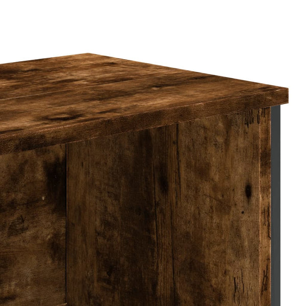 vidaXL Bookshelf Smoked Oak 80x31x169 cm Engineered Wood