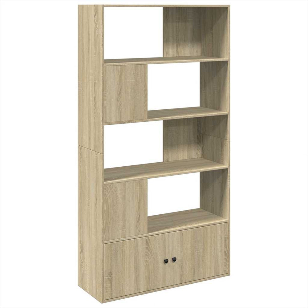 vidaXL Sonoma Oak Bookcase 100x36x189 cm Engineered Wood