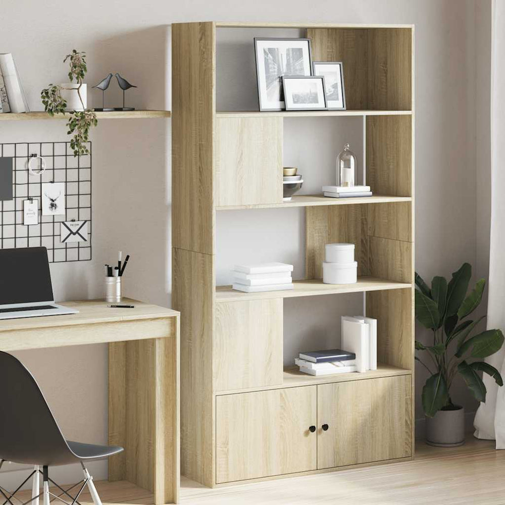 vidaXL Sonoma Oak Bookcase 100x36x189 cm Engineered Wood