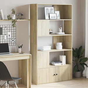 vidaXL Sonoma Oak Bookcase 100x36x189 cm Engineered Wood