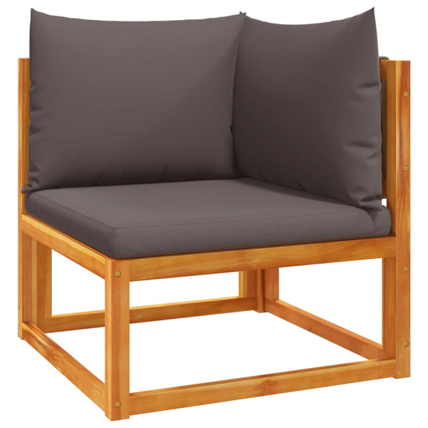vidaXL 9-piece Garden Sofa Set with Cushions Acacia Wood & Rope