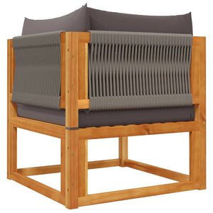 vidaXL 8-Piece Garden Sofa Set with Cushions Acacia Wood & Rope