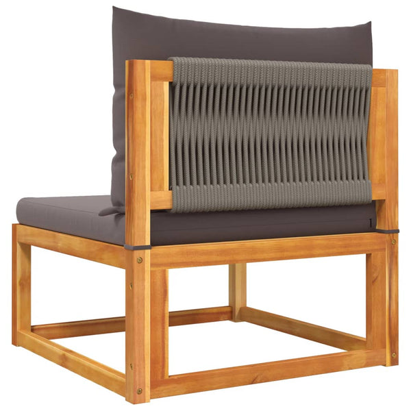 vidaXL 8-Piece Garden Sofa Set with Cushions Acacia Wood & Rope