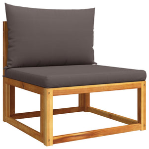 vidaXL 11-Piece Garden Sofa Set with Cushions Acacia Wood & Rope