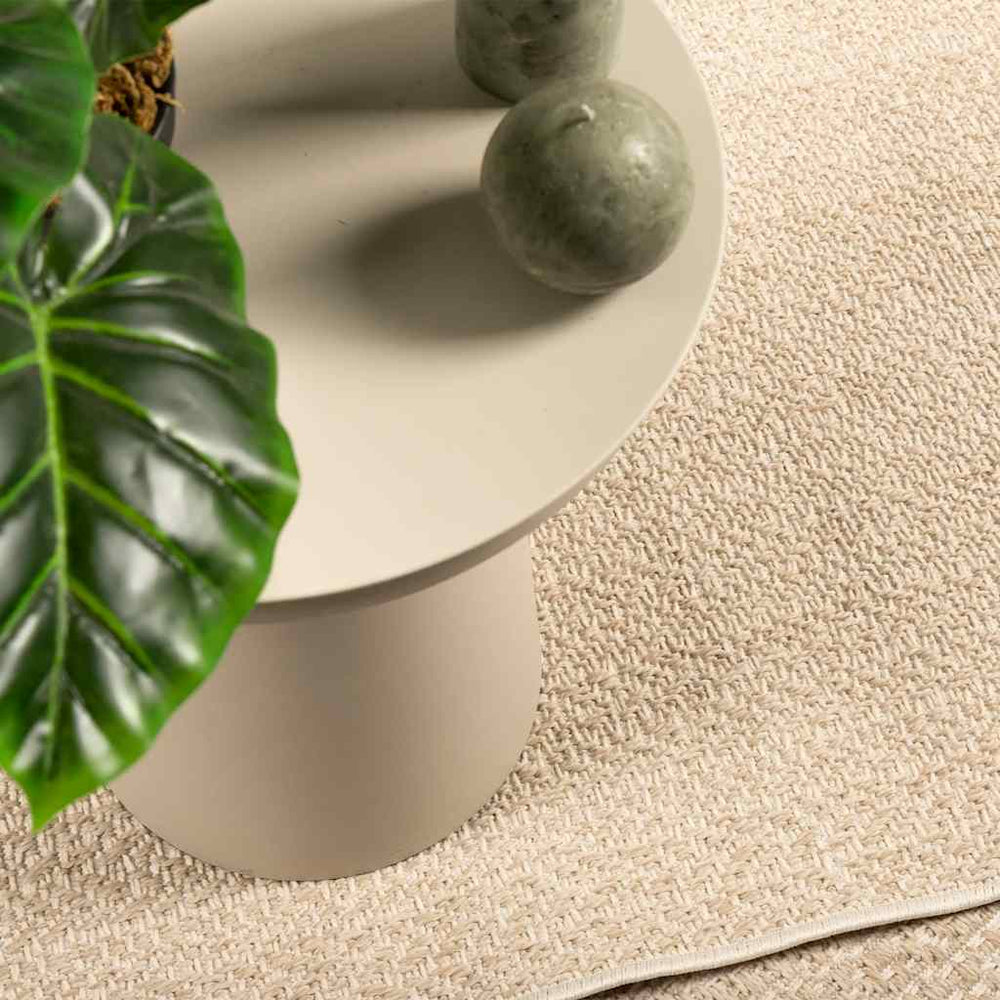 vidaXL Rug ZIZUR Beige 100x200 cm Jute Look Indoor and Outdoor