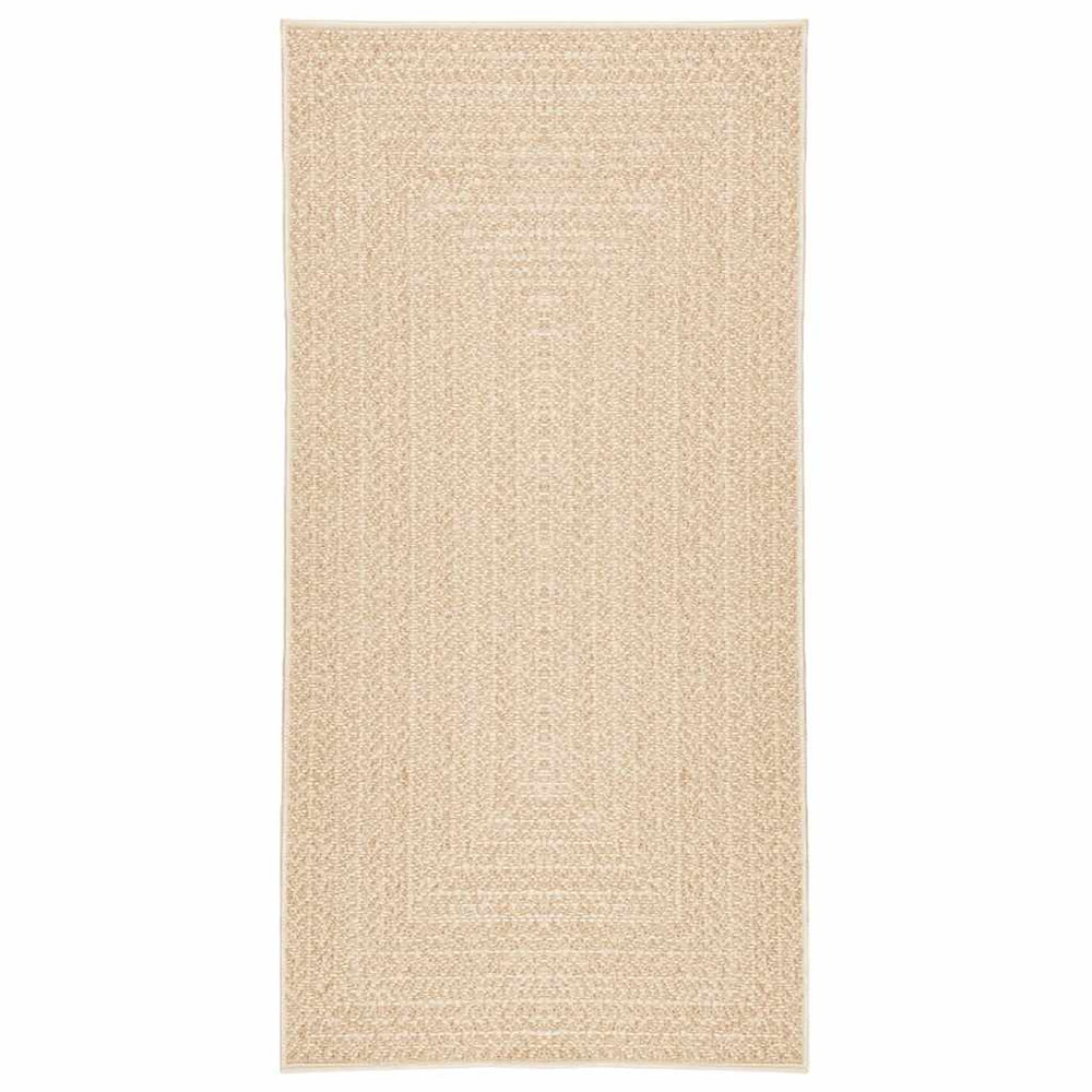 vidaXL Rug ZIZUR Beige 100x200 cm Jute Look Indoor and Outdoor