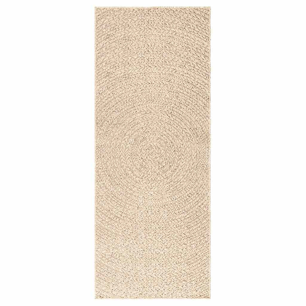 vidaXL Rug ZIZUR Beige 80x200 cm Jute Look Indoor and Outdoor