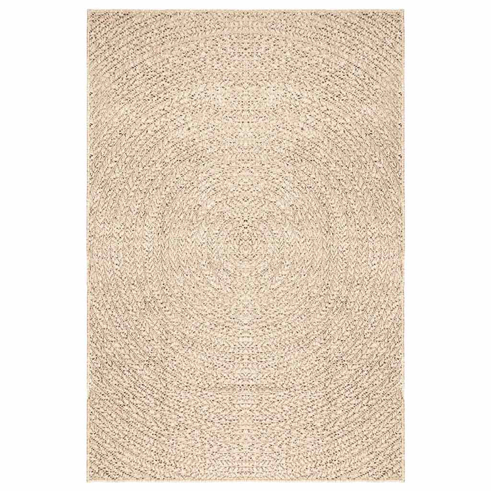 vidaXL ZIZUR Rug Beige 140x200 cm Jute-Look Indoor and Outdoor
