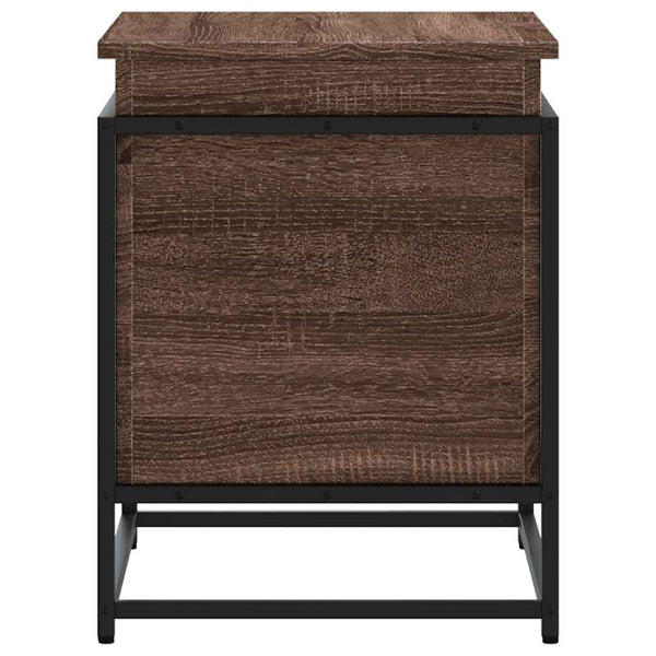vidaXL Storage Box with Lid Oak Look 60x40x51.5 cm