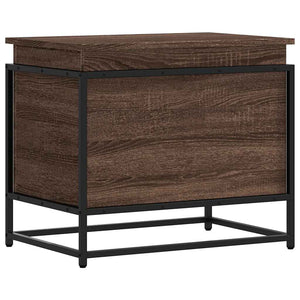 vidaXL Storage Box with Lid Oak Look 60x40x51.5 cm