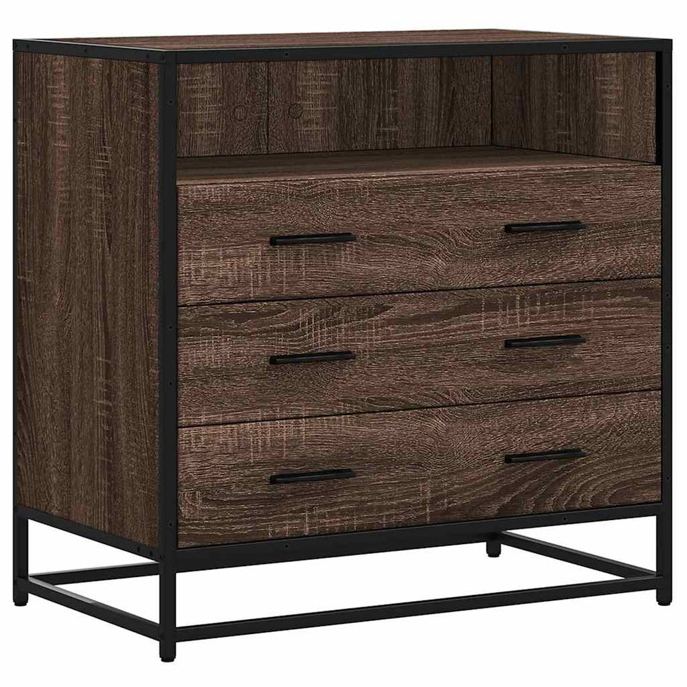 Schubladenschrank Braun Eichen-Optik 70 cm