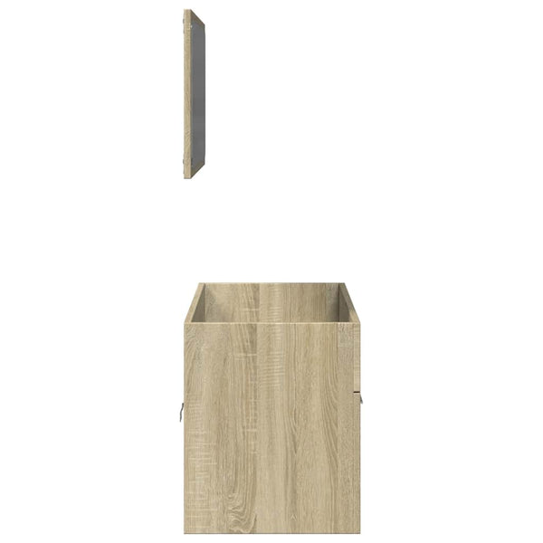 vidaXL 2-Piece Bathroom Furniture Set Sonoma Oak Engineered Wood