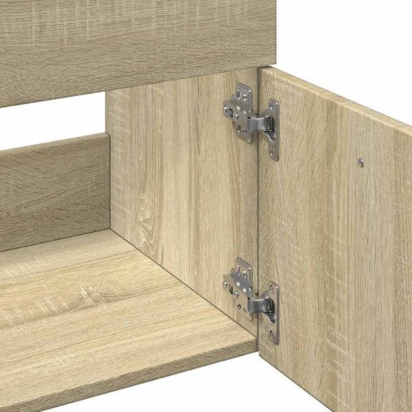 vidaXL 2-Piece Bathroom Furniture Set Sonoma Oak Engineered Wood
