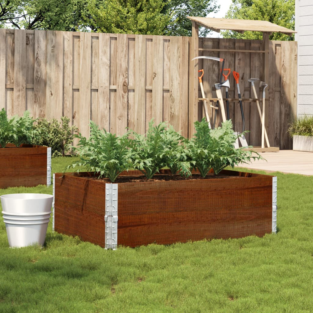 vidaXL Raised Garden Bed Brown 120x80 cm Solid Pine Wood