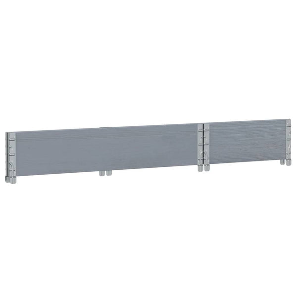 vidaXL Raised Garden Bed Grey 100x50 cm Solid Pine Wood