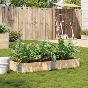 vidaXL Planter 150x50 cm Solid Pine Wood