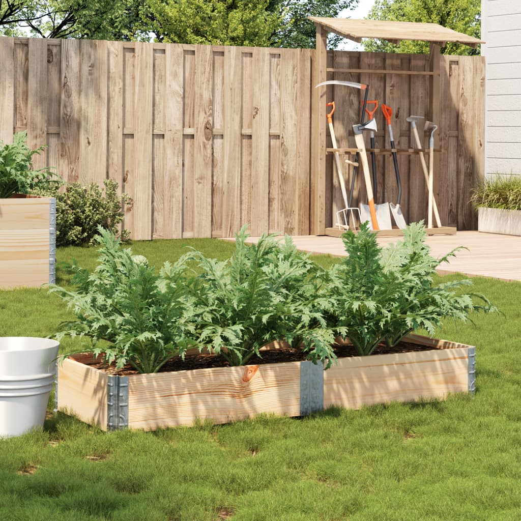 vidaXL Planter 150x50 cm Solid Pine Wood