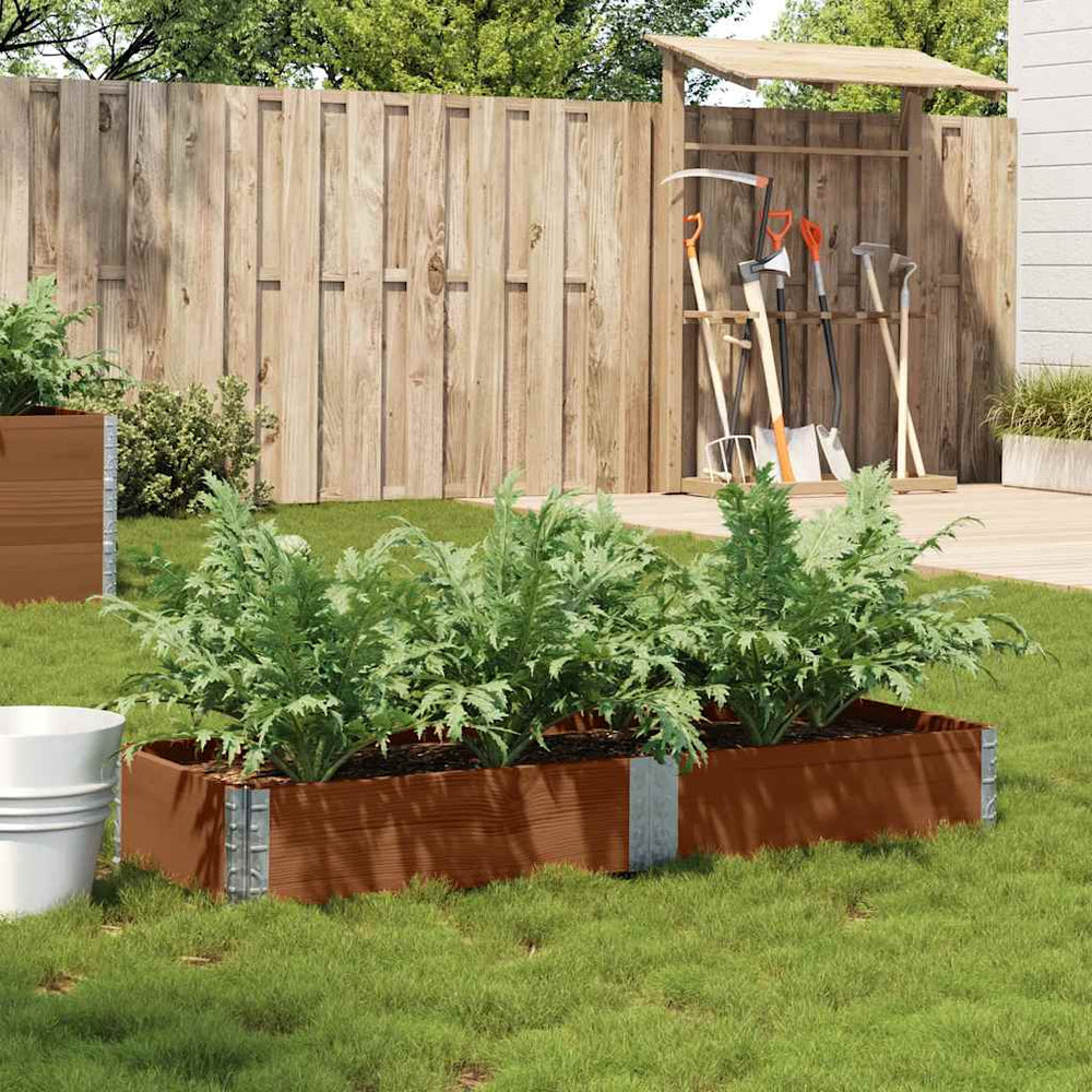 vidaXL Planter Brown 150x50 cm Solid Pine Wood