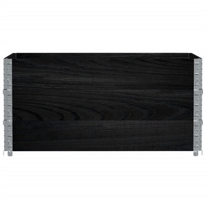 vidaXL Garden Planter Black 120x80 cm Solid Pine Wood