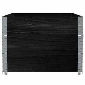 vidaXL Garden Planter Black 120x80 cm Solid Pine Wood