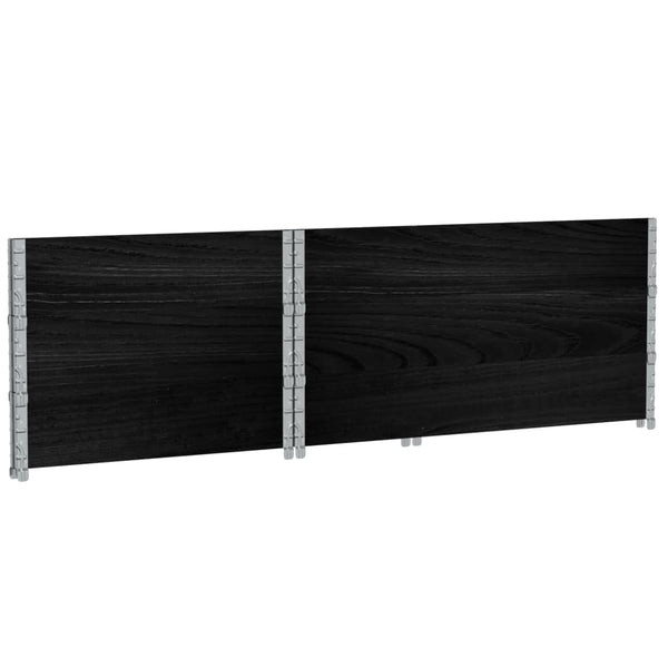 vidaXL Garden Planter Black 120x80 cm Solid Pine Wood