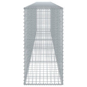 vidaXL Gabion with Lid 500x50x100 cm Galvanized Iron