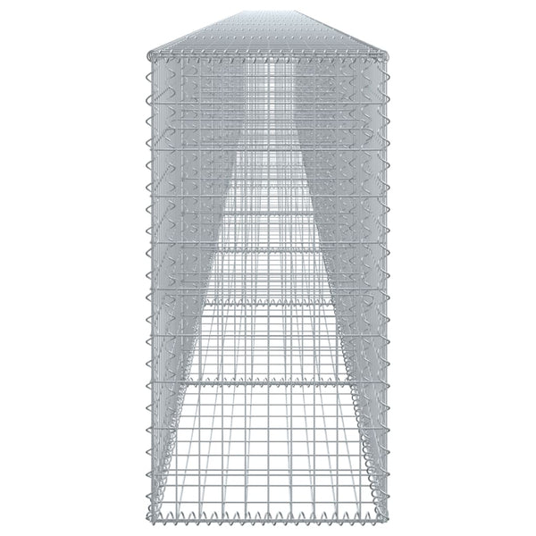 vidaXL Gabion with Lid 1000x50x100 cm Galvanized Iron