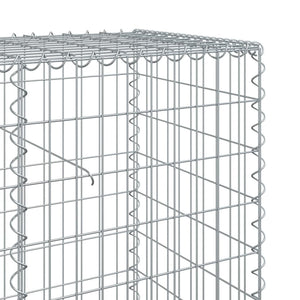 vidaXL Gabion with Lid 1200x50x100 cm Galvanized Iron