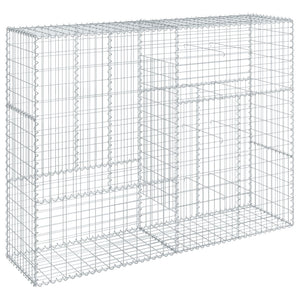 vidaXL Gabion with Lid 200x50x150 cm Galvanized Iron