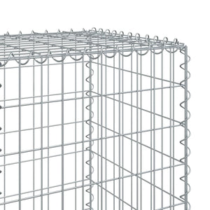 vidaXL Gabion with Lid 500x50x150 cm Galvanized Iron