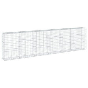 vidaXL Gabion Raised Garden Bed 600x50x150 cm Galvanised Iron