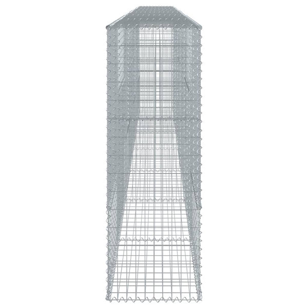 vidaXL Gabion Raised Bed with Lid 700x50x150 cm Galvanized Iron