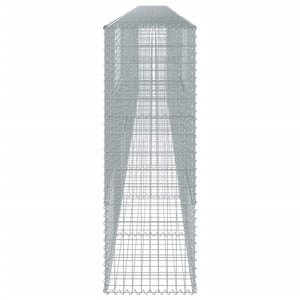 vidaXL Gabion Wall with Lid 900x50x150 cm Galvanized Iron