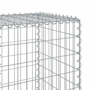 vidaXL Gabion with Lid 1000x50x150 cm Galvanized Iron